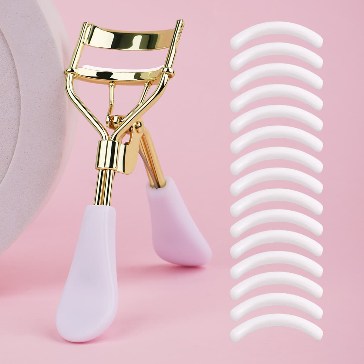 Um Modelador De Cílios Portátil Com 15 Tiras , Uma Ferramenta De Ondulação Profissional Para Fazer Seus Olhos Parecem Ma