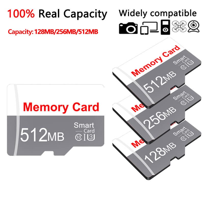 Cartão Flash Microdrive Micro SD TF 128 Mb/256/512/2 Gb/4 Para Câmeras De Vigilância De Áudio Do Carro