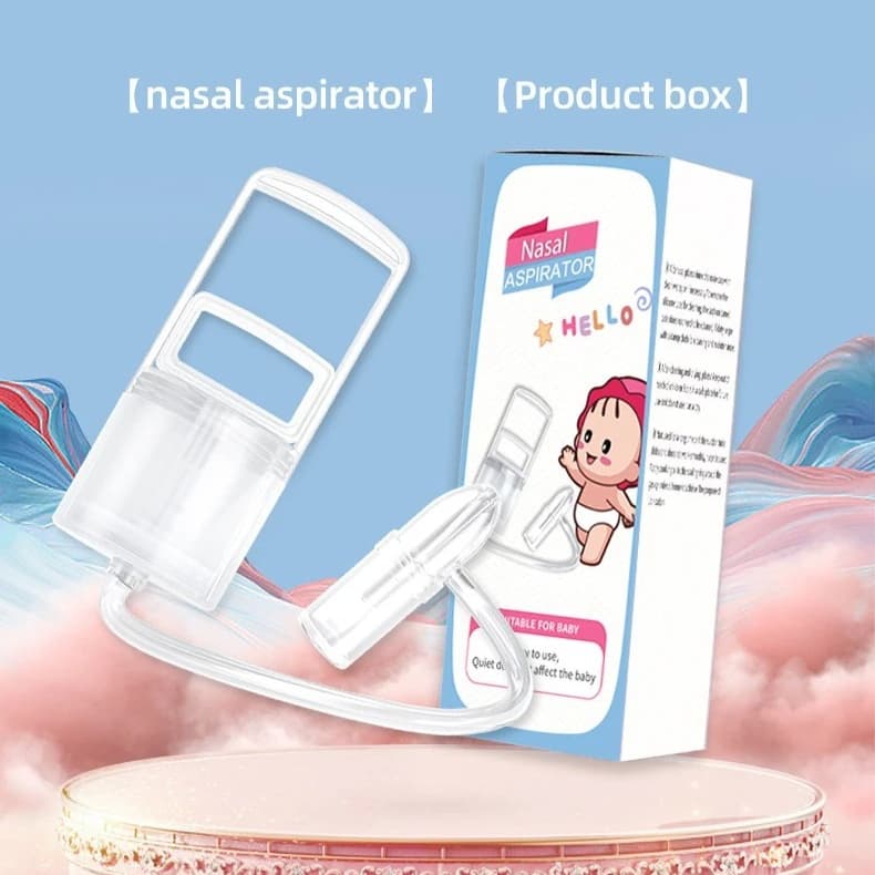 Aspirador Nasal para Bebês, Aspirador Manual com Sucção a Vácuo para Remoção de Muco em Recém-Nascidos e Crianças,