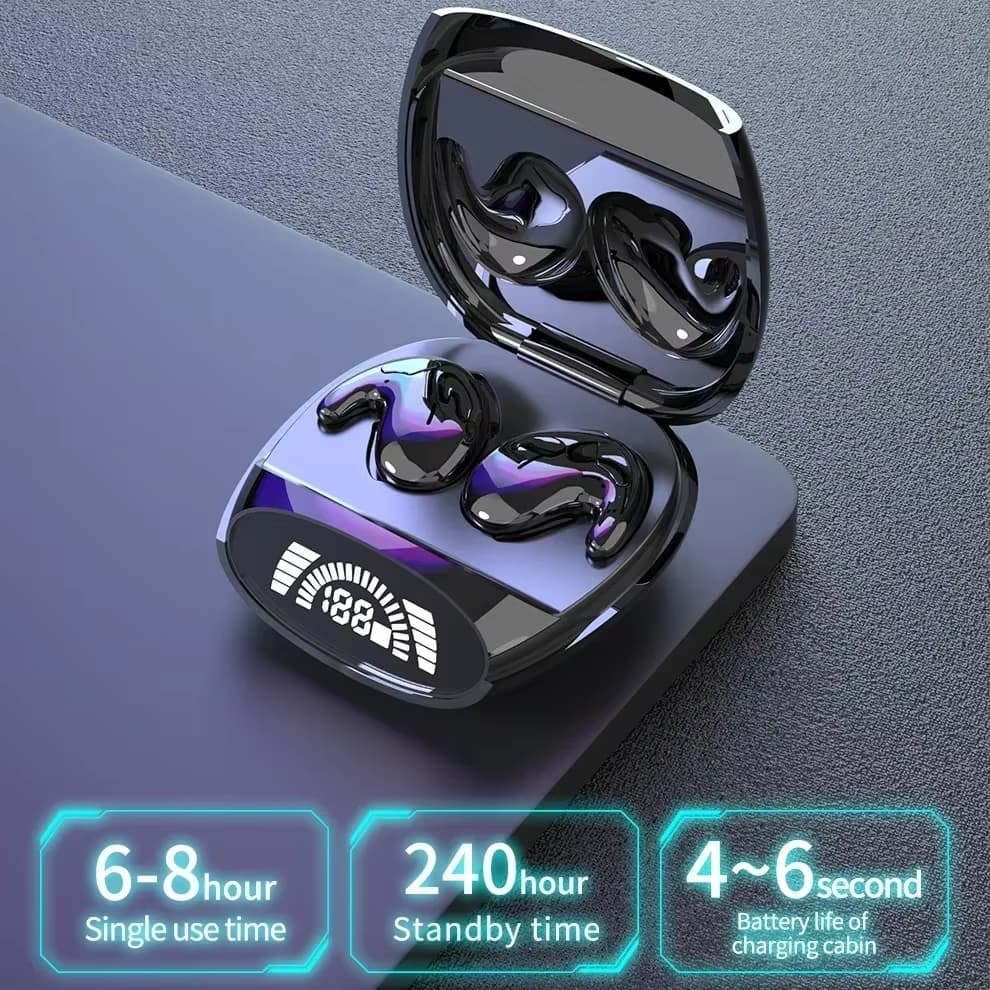 Novos Fones De Ouvido Invisíveis Para Dormir TWS Sem Fio Bluetooth HiFi Estéreo Com Redução De Ruído ENC À Prova D'água