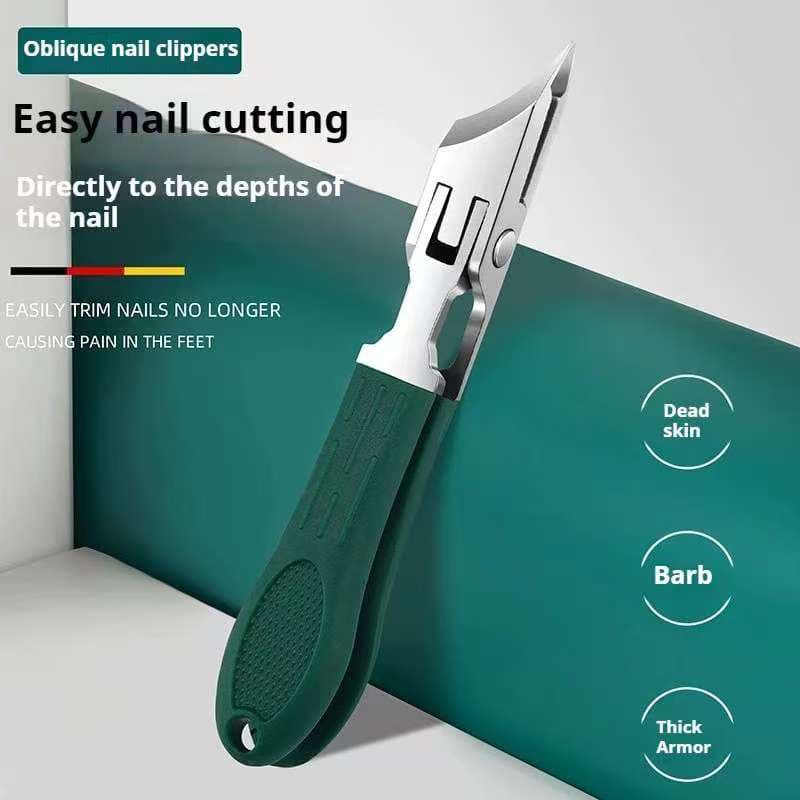 Alicate de Unha Anti-Splash com Bico de Águia em Aço Inoxidável - Ferramenta de Manicure para Cortar Unhas dos Pés em