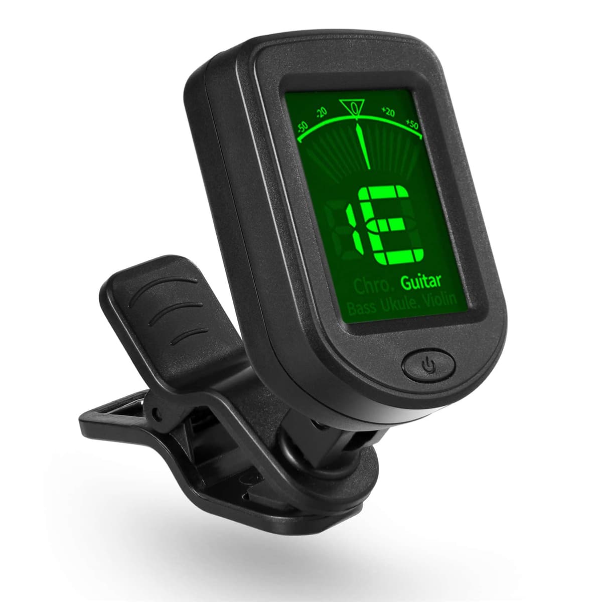 Metrônomo Clip-on Miwayer, afinador cromático digital com LCD, ideal para violão, ukulele e violino.