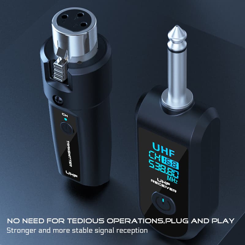 Novo Sistema de Microfone Sem Fio K1 2.4Ghz Transmissor e Receptor XLR para Microfone Dinâmico Mixer PA System