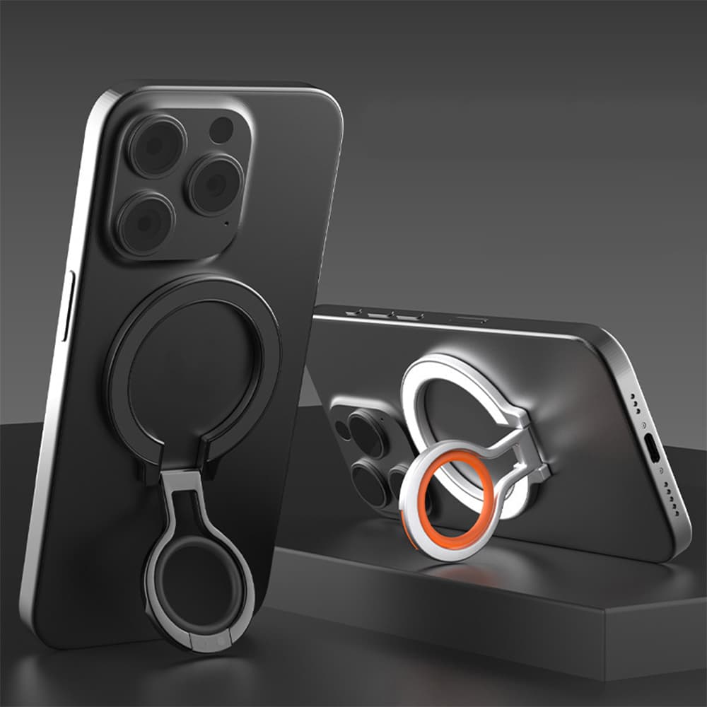 Suporte de Dedo Magnético com Anel, Suporte Magnético para Celular, Suporte para iPad com Dupla Face de Silicone,