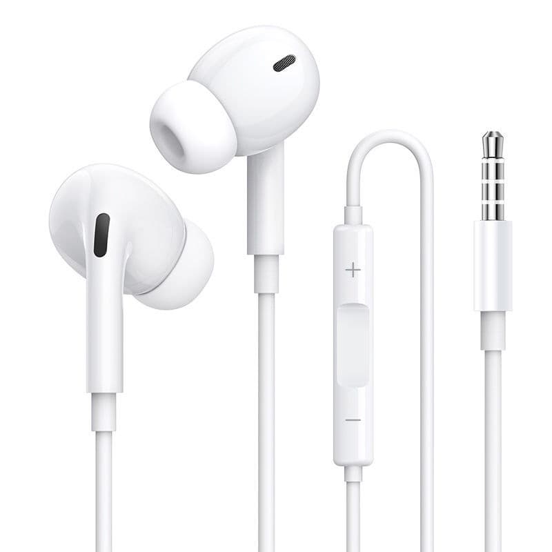 Fones De Ouvido Com Fio De 3.5 Mm Controle De Volume E Microfone Intra-Auriculares De Alta Qualidade