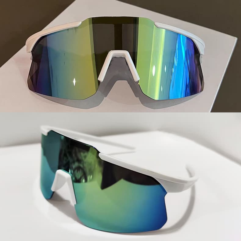 Óculos de Ciclismo Universais Resistentes ao Vento - Proteção UV, Design Slim de Grande Armação para Atividades ao Ar