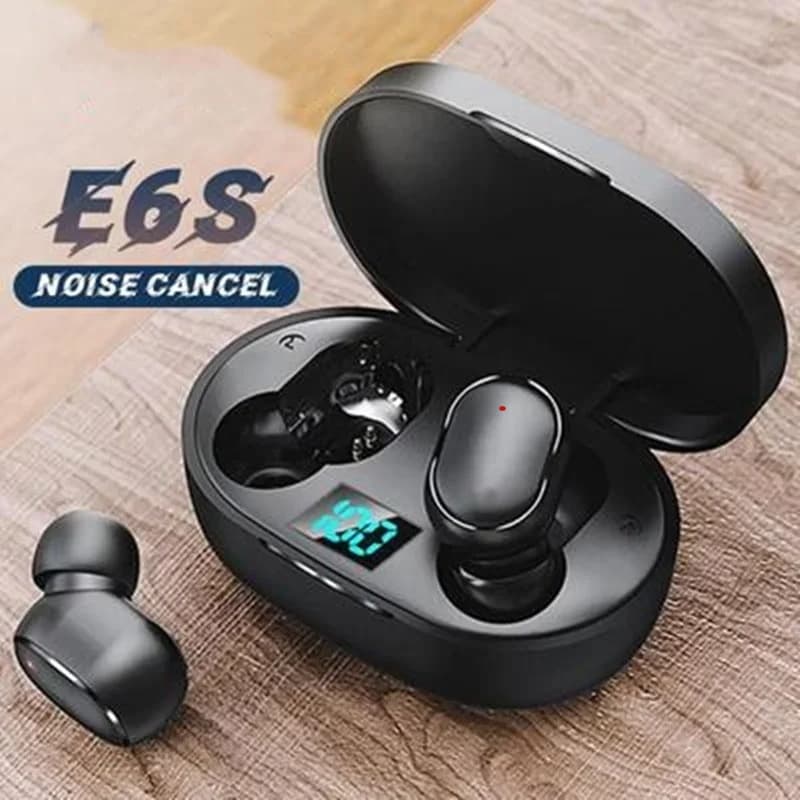 Fone De Ouvido Sem Fio Bluetooth TWS E6S Fones Intra-Auriculares De Alta Qualidade Com Microfone Para Uso Diário