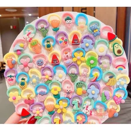 Elásticos de cabelo estilo coreano para crianças, faixas que não danificam os cabelos, acessórios para meninas pequenas.