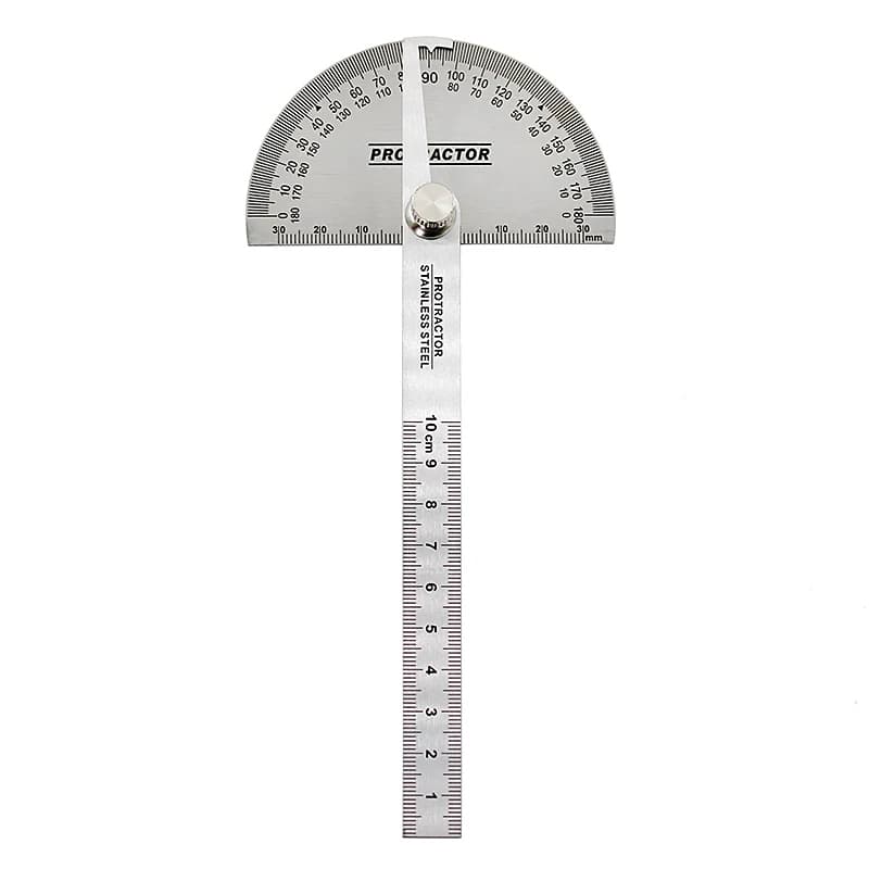 180 ° Régua Transferidora-Medidor De Ângulo De Aço Inoxidável De Precisão Para Geometria , Engenharia E Faça Você Mesmo