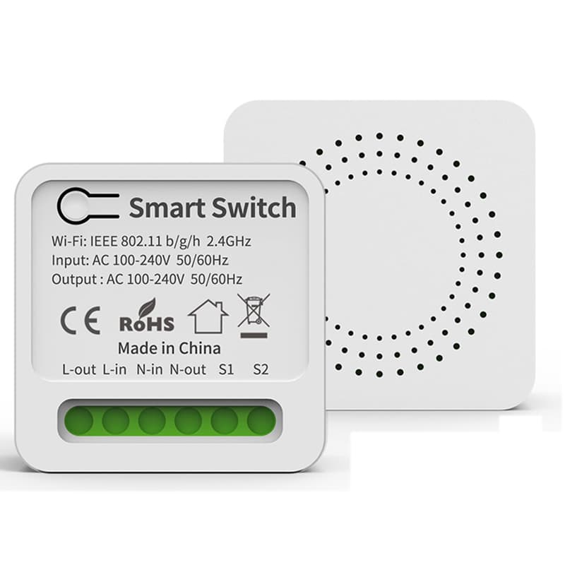 Trabalhe Com Tuya 16A Interruptor Wi-Fi Inteligente Suporte 2 Vias Interruptores DIY Mini Disjuntor Controle De Vida Ale