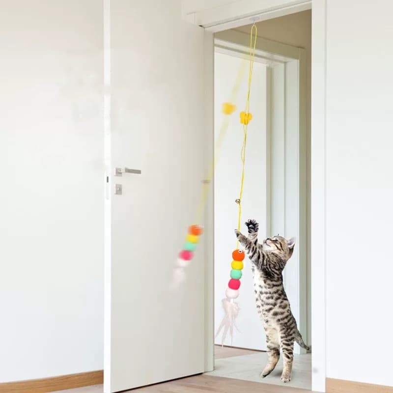 Brinquedos Para Gatos, Portas Penduradas, Balanços, Varinhas Para Gatos, Sinos De Penas, Brinquedos Para gatos