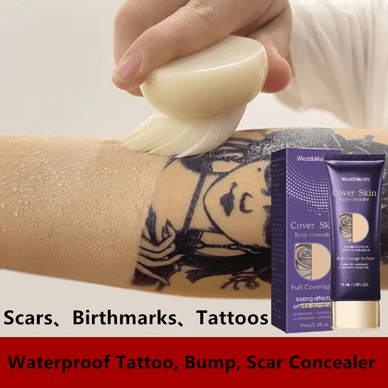 Corretivo Corporal À Prova D'água-Cobertura Total Para Tatuagens E Cicatrizes , Desgaste De Longa Duração , Presente De