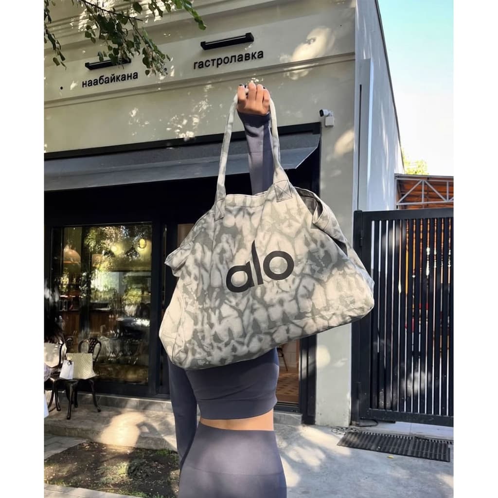 Bolsa de Ombro de Lona Grande Unissex para Yoga e Academia, Alta Capacidade para Esportes e Exercícios