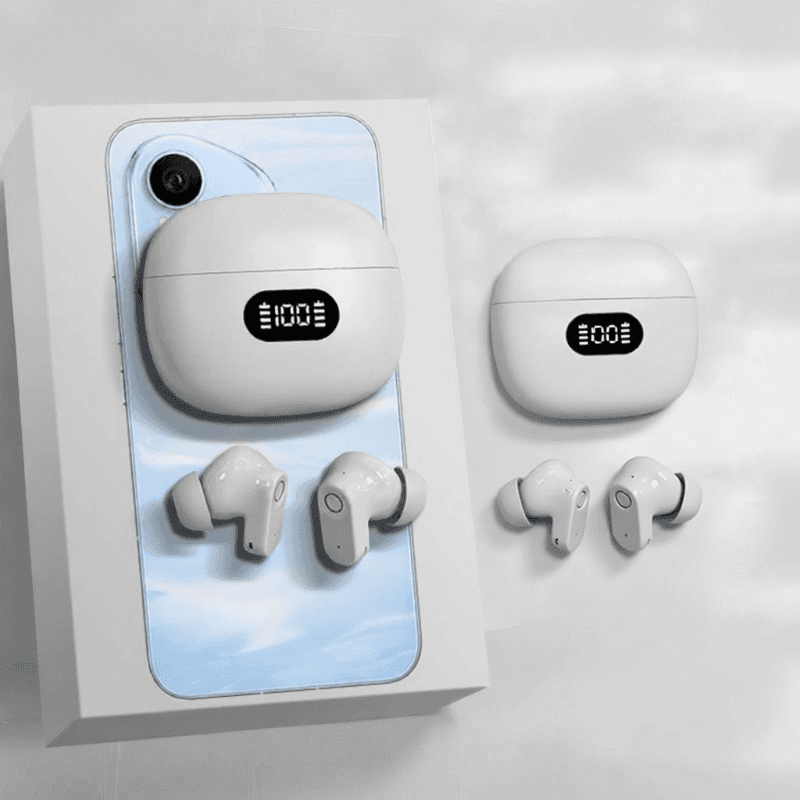 Fones de ouvido Bluetooth compatíveis TWS Fones de ouvido sem fio 5.3 à prova d'água com microfone e fones de ouvido