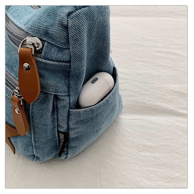 Bolsa Tiracolo Jeans Vintage para Mulheres, Bolsa Tiracolo Fofa de Grande Capacidade