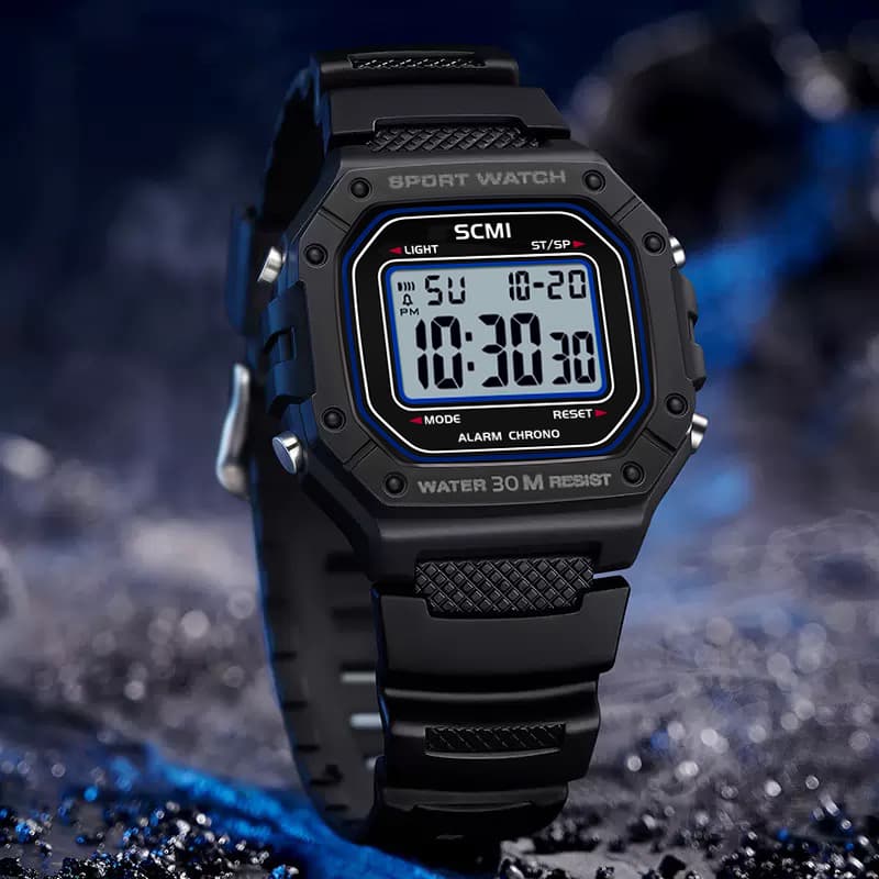 Relógio Esportivo Digital de Luxo Masculino - Cronômetro Alarme Luz de Fundo para Uso Externo - Presente de Verão