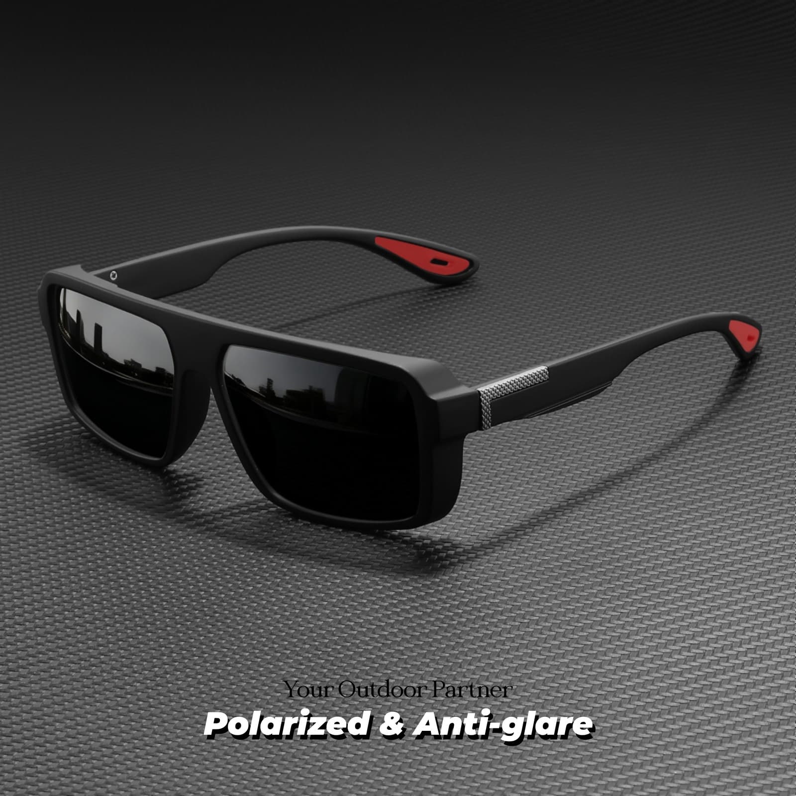 Óculos De Sol Esportivos Polarizados Unissex Uv400 Anti-Reflexo Conforto Ajuste Pesca Ao Ar Livre Condução Viagem Diária