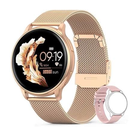 G35 Smartwatch 2026 Ligação Bluetooth Mostrador Personalizado Pulseira de Aço Monitor Cardíaco para Mulheres e Homens –
