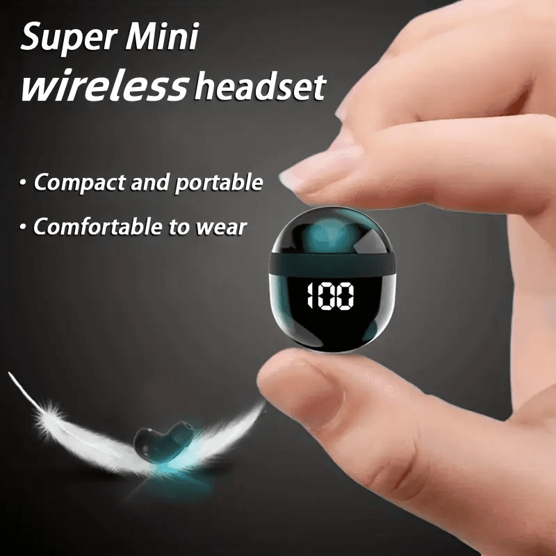 Fones de Ouvido SK18: Intra-auriculares com cancelamento de ruído, fones TWS com display digital, fones Bluetooth