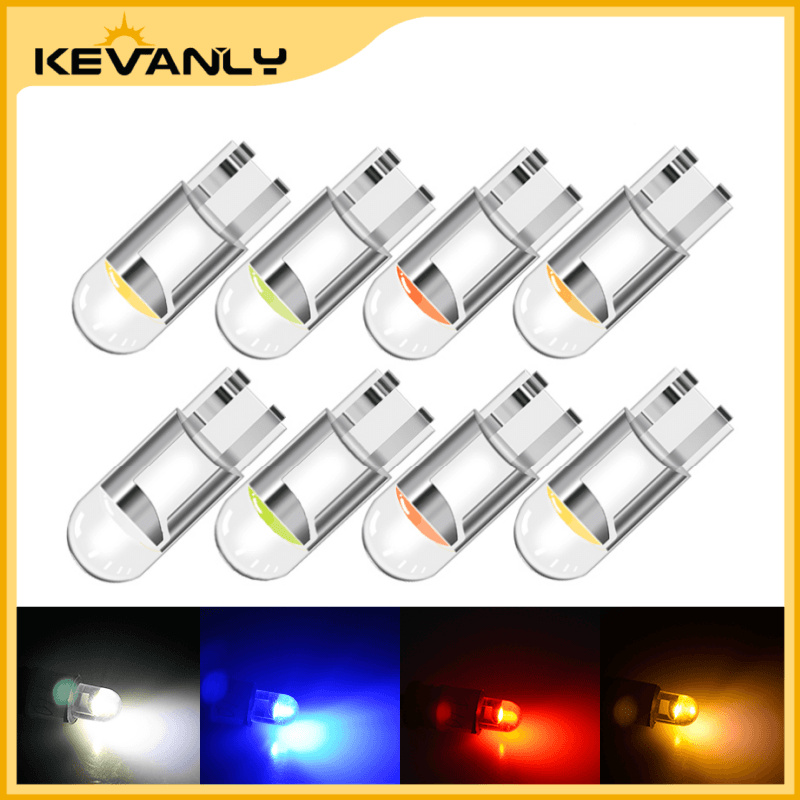 KEVANLY 10pcs T10 LED Canbus W5W LED WY5W 168 501 Luz Interna de Carro Luz de Placa de Carro Lâmpada de Porta Lateral