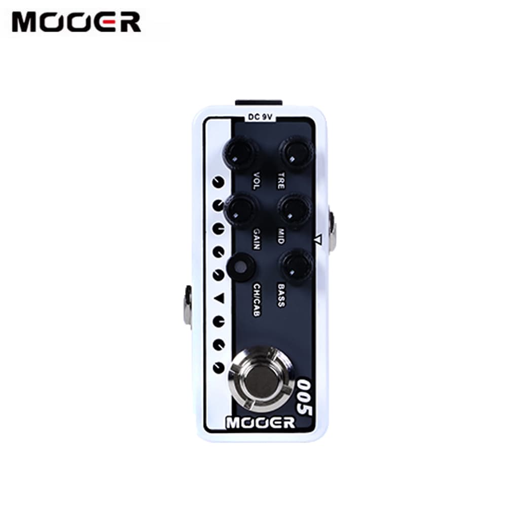 MOOER 005 BROWN SOUND Pedal De Guitarra Pré-Amplificador De Canal Duplo 3 Bandas EQ 2 Modos True Bypass Modern Day 80s D