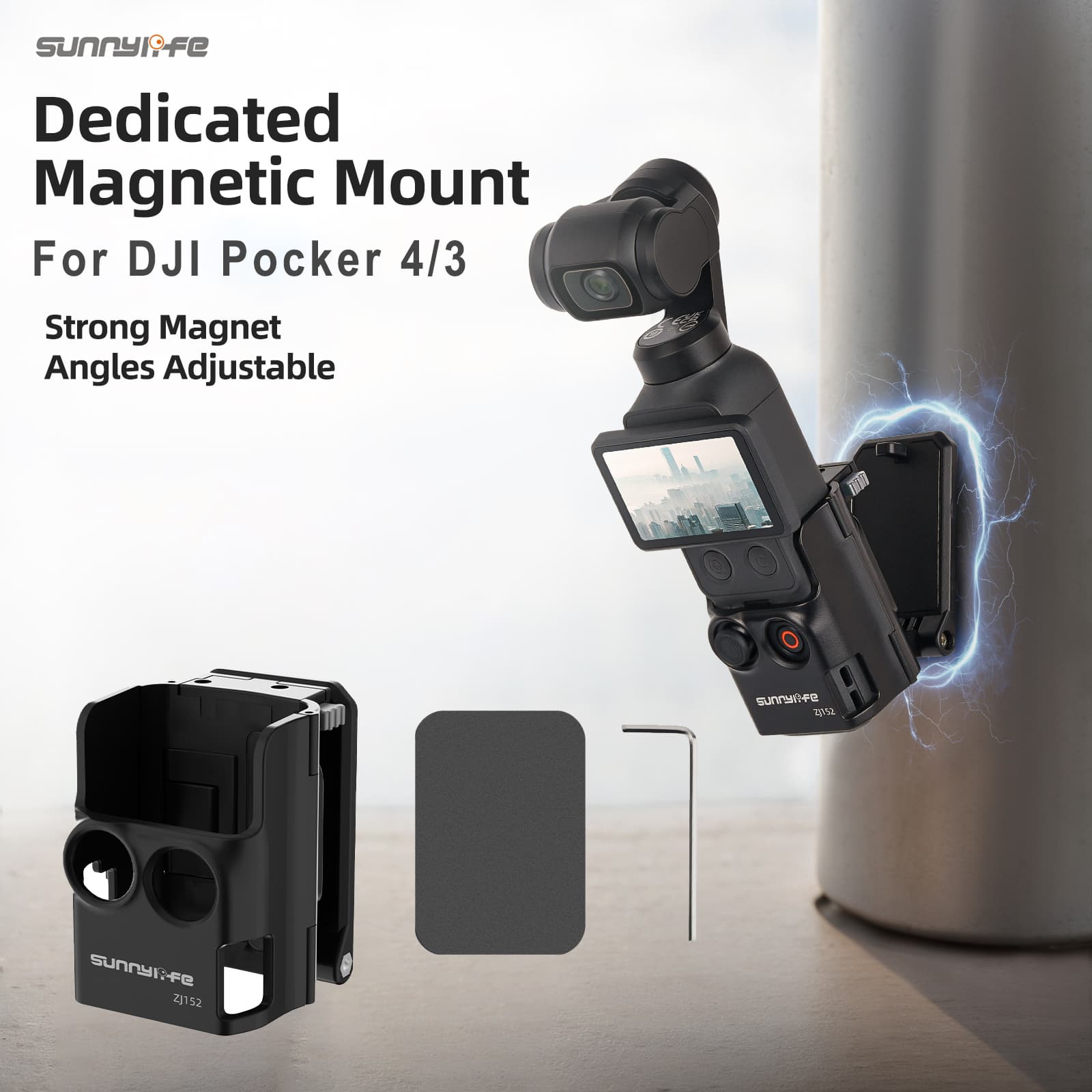 Para DJI Pocket 4 Base De Suporte Magnético Osmo 3 Ângulo Ajustável Mesa Multifuncional/3 Acessório De