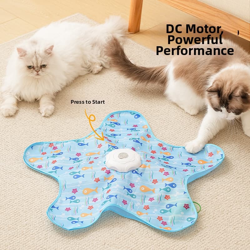 Varinha Giratória Automática Para Provocação De Gatos Com Bateria Recarregável