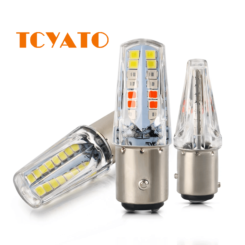 TCYATO Universal 1157 BA15D LED Luz De Freio Da Motocicleta Piscando Lâmpada Traseira Sinal Volta Indicadora 12V 1PC ila
