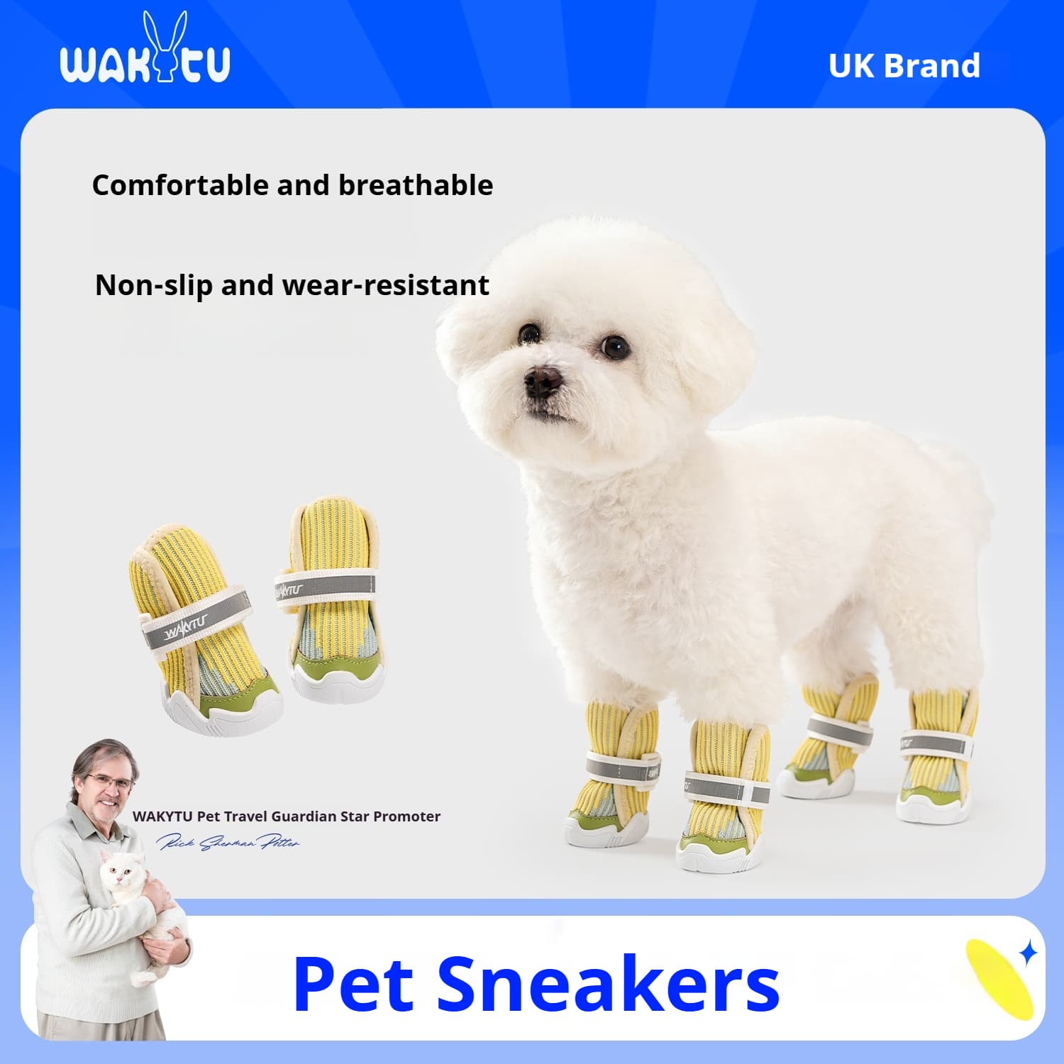 Sapatos Para Animais De Estimação 2 Peças Cães Pequenos Botas De Malha Respirável Reflexiva Antiderrapante Anti-Sujo Tên
