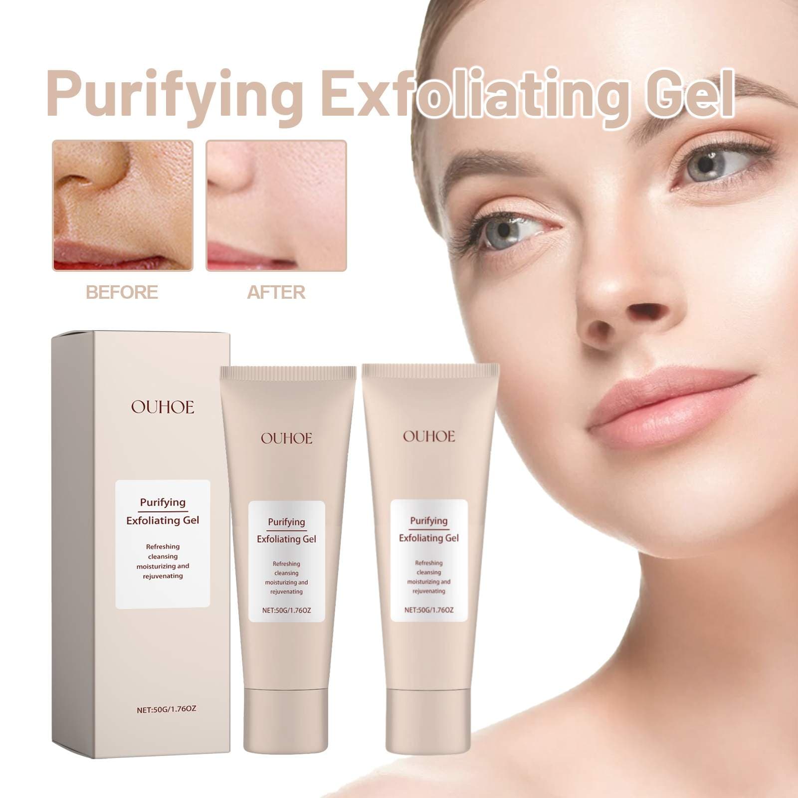 Gel Esfoliante Purificador | Removedor de Cravos e Espinhas para Limpeza Profunda e Rejuvenescimento da Pele