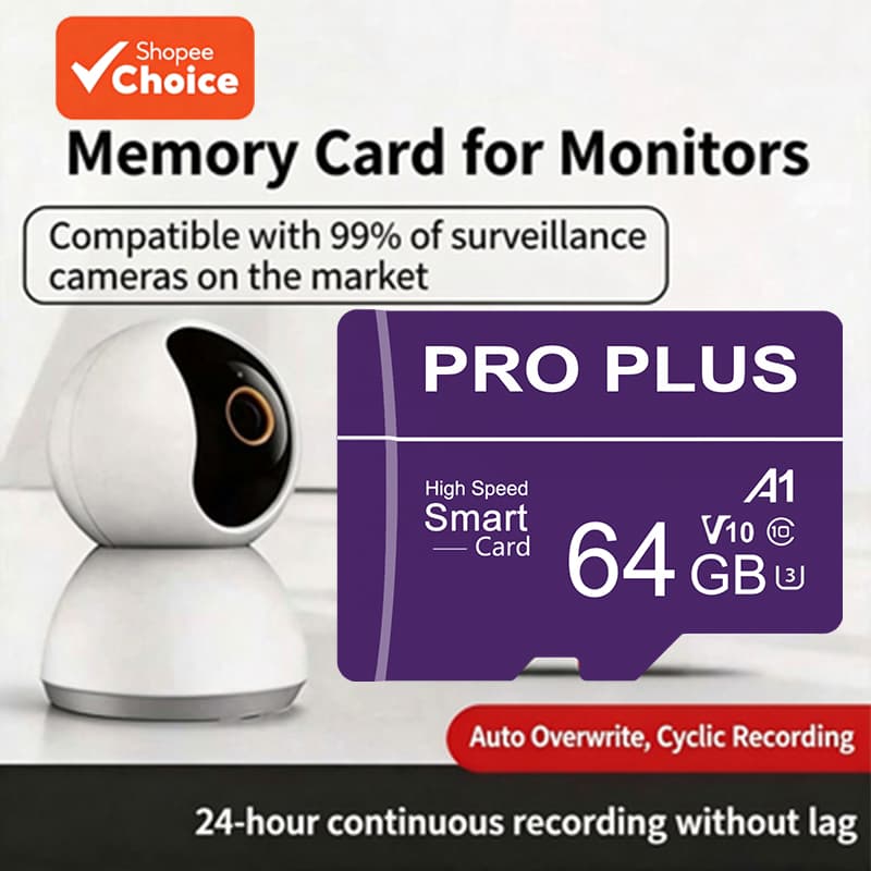 Cartão de Memória Micro à Prova D’Água Classe 10, 16GB/32GB/64GB/128GB Capacidade Real, Compatível com a Maioria dos