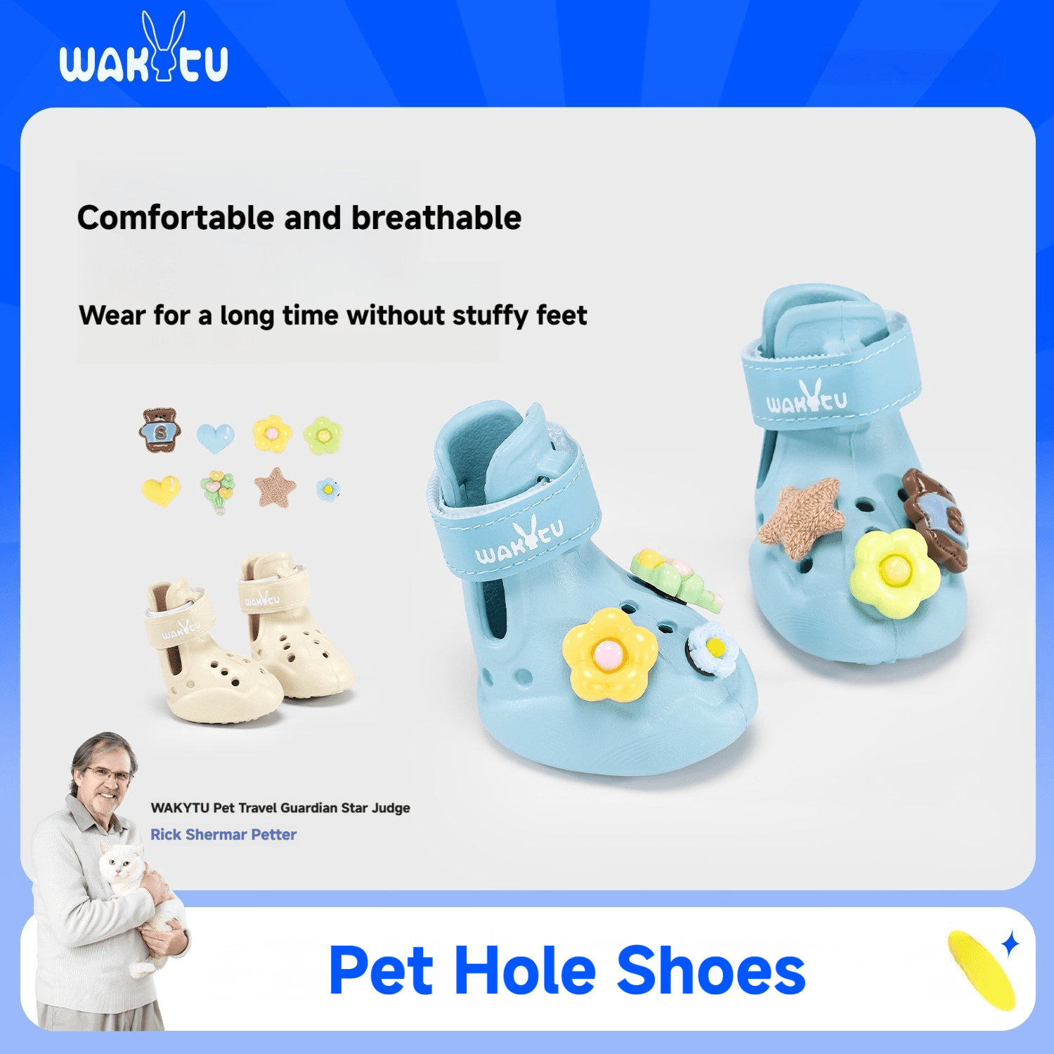 Sandálias Para Cães Leves E Respiráveis Eva Verão Sapatos Animais De Estimação , Joelheiras Cachorros Capa De Patas Kasu