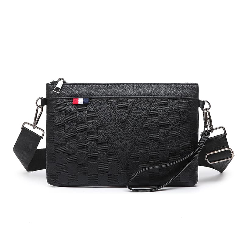 Bolsa tiracolo masculina de estilo britânico, bolsa multifuncional de ombro e tiracolo para o escritório e o dia a dia,