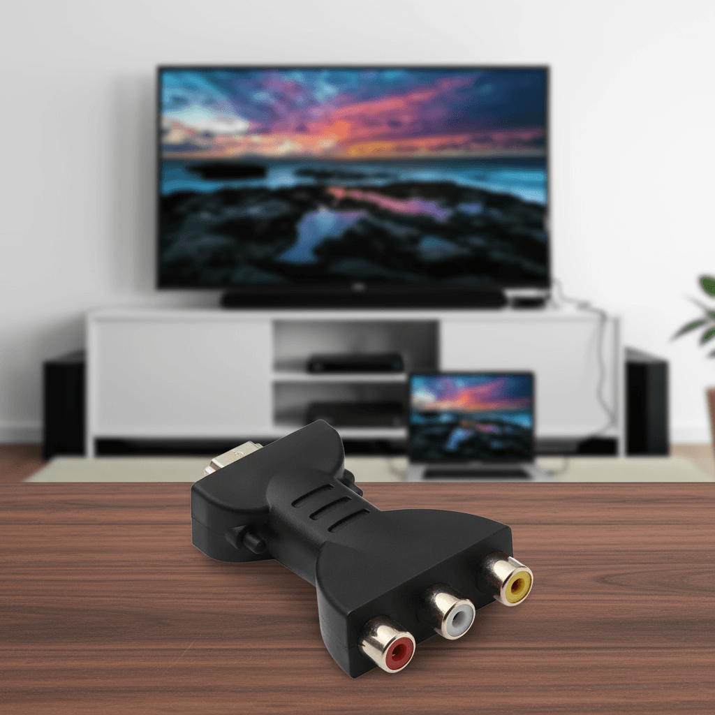 Adaptador HDMI para VGA 1080p AV Sinal Digital 3RCA HDMI para AV Conversor