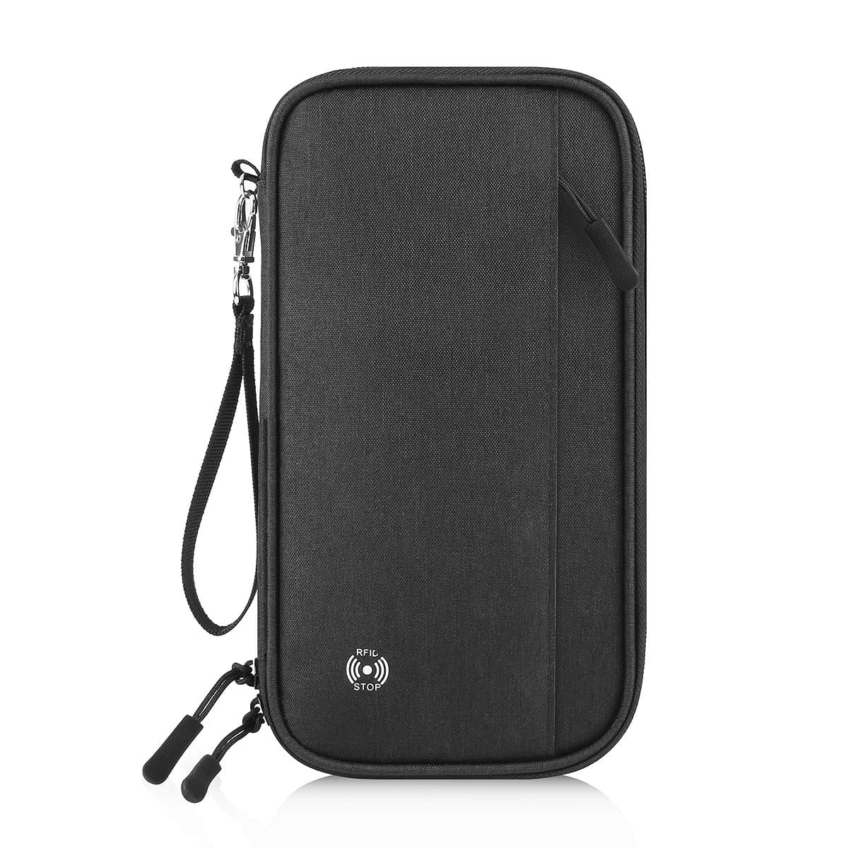 Carteira De Viagem Multifuncional-Porta-Passaporte Com Bloqueio De RFID Compartimentos Para Cartões E Organizador De Doc
