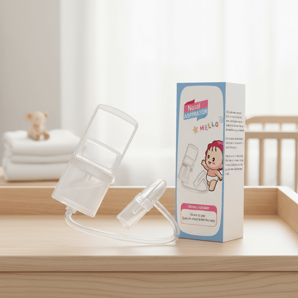 Aspirador Nasal para Bebê Aspirador de Sucção Manual para Recém-Nascido e Criança Ferramenta Suave para Alívio da