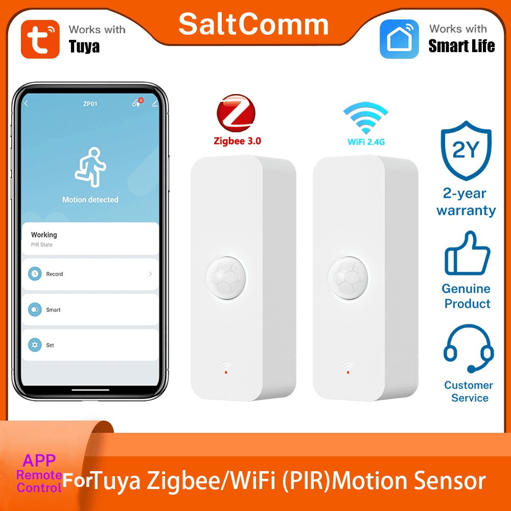 Sensor De Movimento Wi-Fi Zigbee 3.0 PIR , Segurança Doméstica Inteligente , Detector Infravermelho De Corpo Humano , Fu