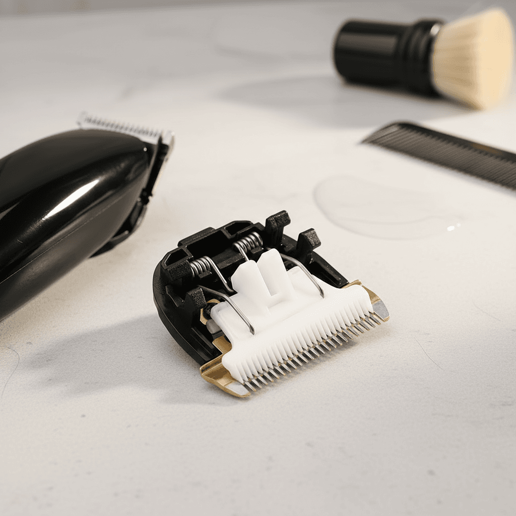 Lâmina de Cerâmica para Cortador de Pelos, 40mm, 24 Dentes, Ideal para Tosa de Animais, Aparador Elétrico
