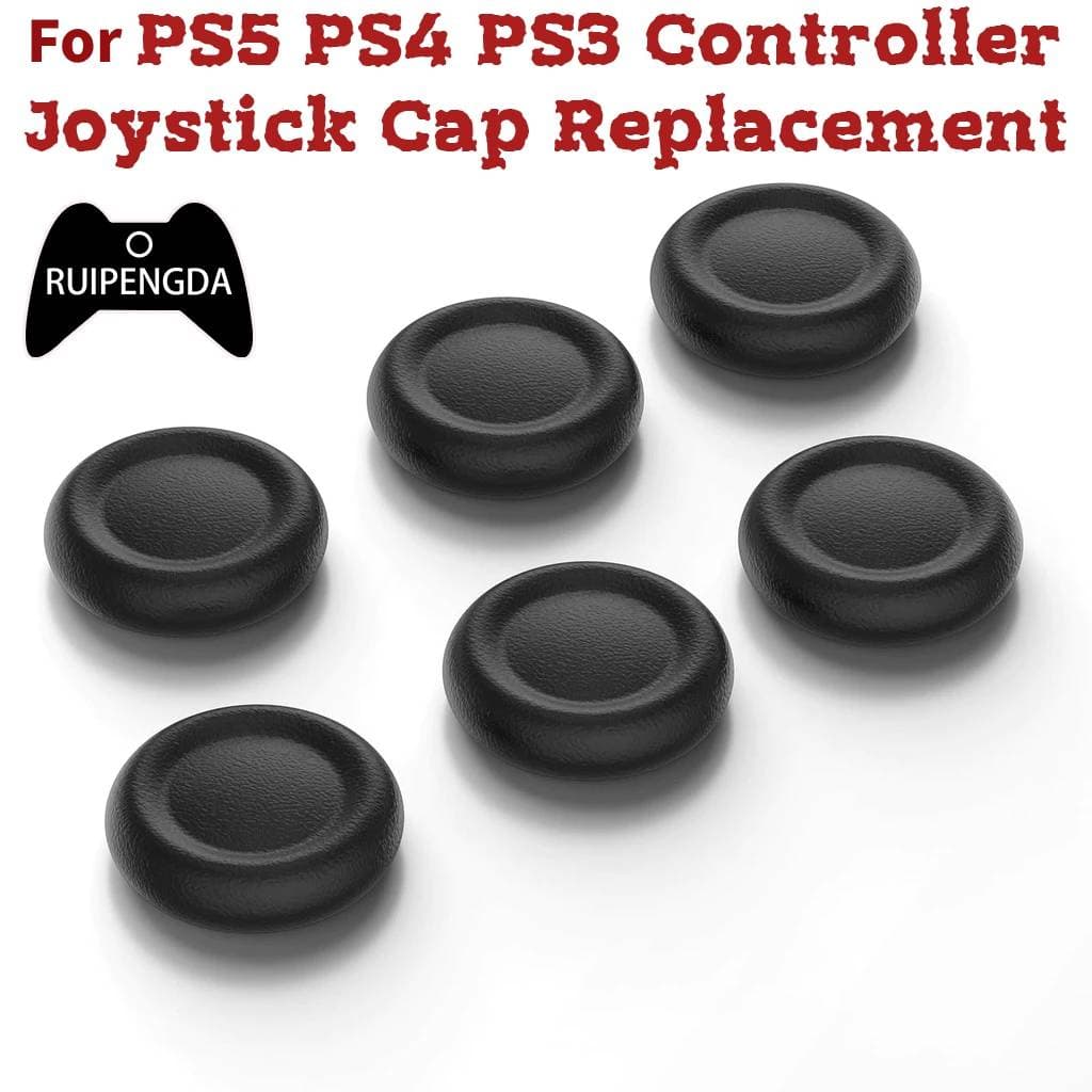 Tampas de Reposição com Apertos para o Polegar para PS5 PS4 PS3, Capas para Botões do Controle, Peça de Reposição,