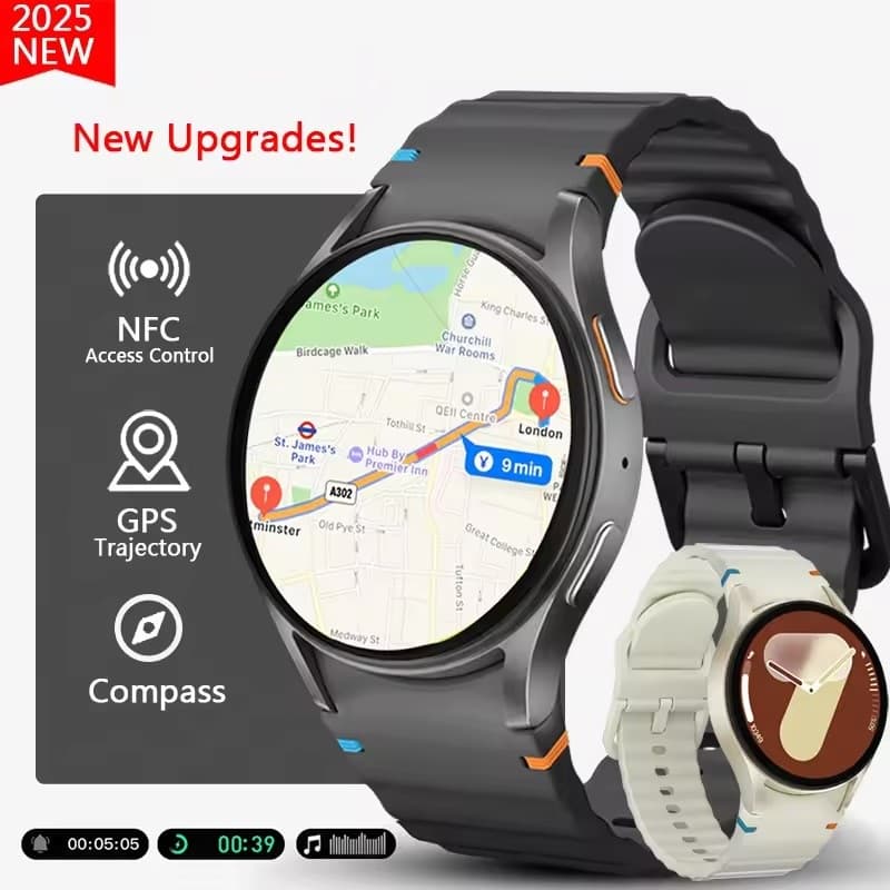 Novo Gps Relógio Inteligente Masculino Bússola Esportes FitnessBt Chamando Amoled Hd Smartwatch Feminino Original