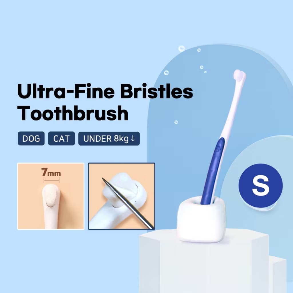 Pet Soft Escova de Dentes Tamanho Pequeno | Cerdas Ultra-Finas | Cuidado Dental para Cães e Gatos escova de dentes para