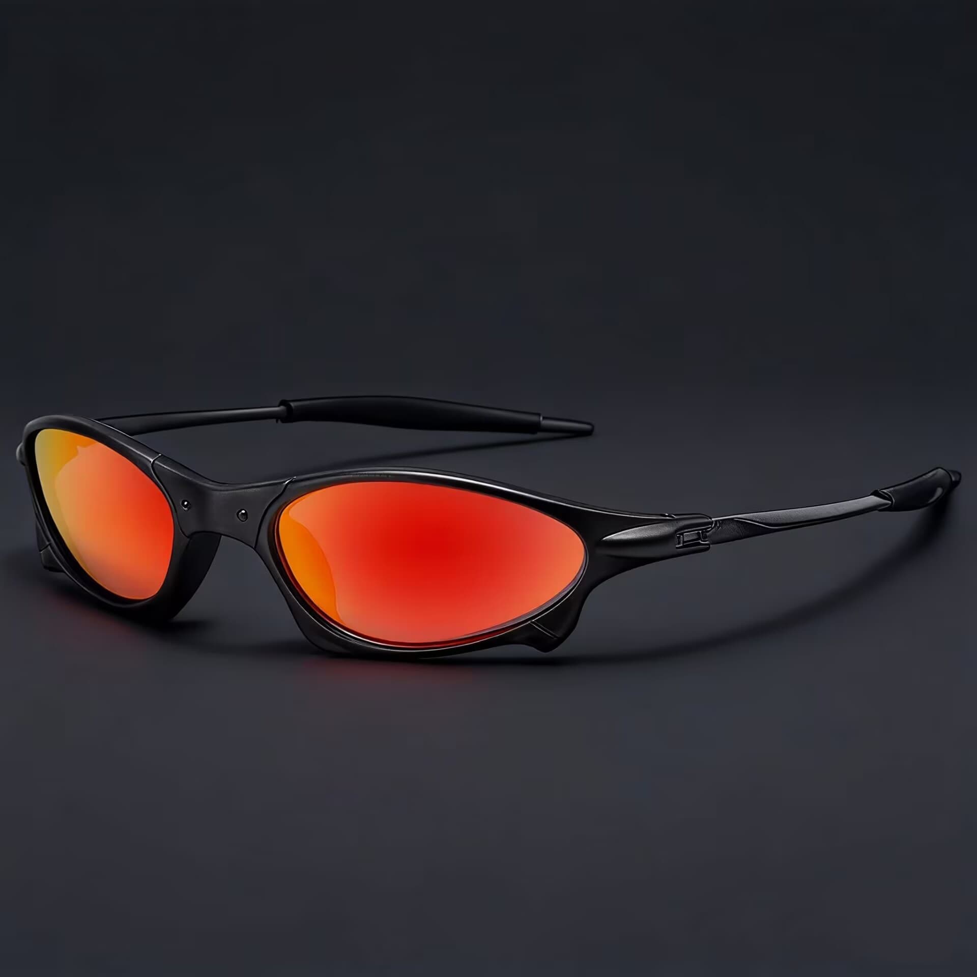 Óculos de sol da moda Y2 óculos de proteção UV de metal óculos esportivos de ciclismo retrô versáteis
