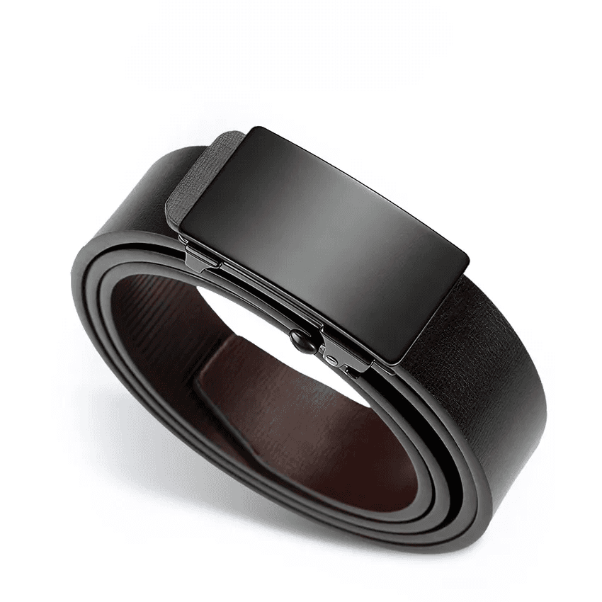 Cinto masculino de couro verdadeiro, cinto automático de couro verdadeiro, cinto masculino original de couro verdadeiro,