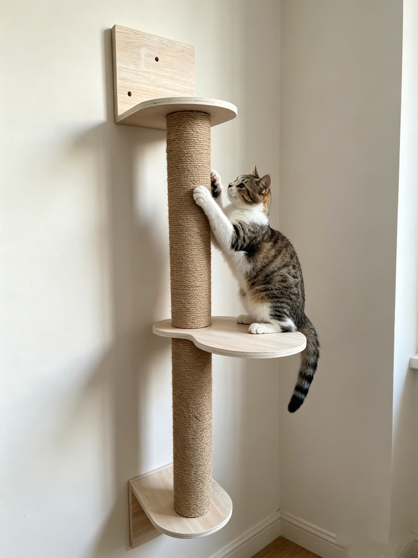 Placa De Apoio Para Parede De Gato , Plataforma De Salto , Estrutura De Escalada Suspensa , Móveis Animais De Estimação