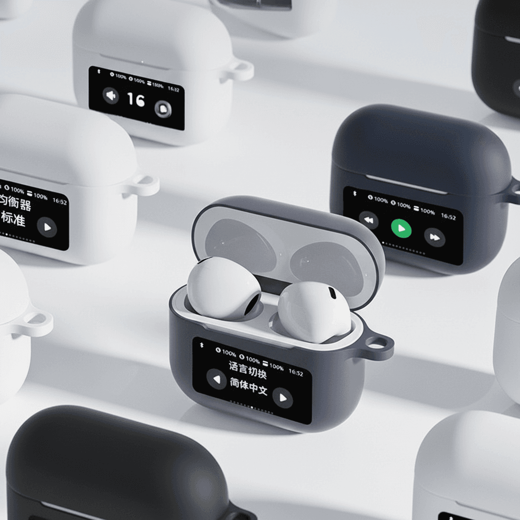 A9 Pro Capa de TPU à Prova de Choque de Silicone para Fones de Ouvido Bluetooth, Capa Macia com Proteção de Tela