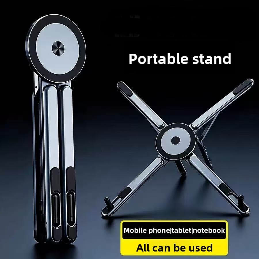 Suporte Magnético de Telefone, Suporte de Mesa Multifuncional Universal para Tablets e Laptops, Suporte Dobrável 2 em 1