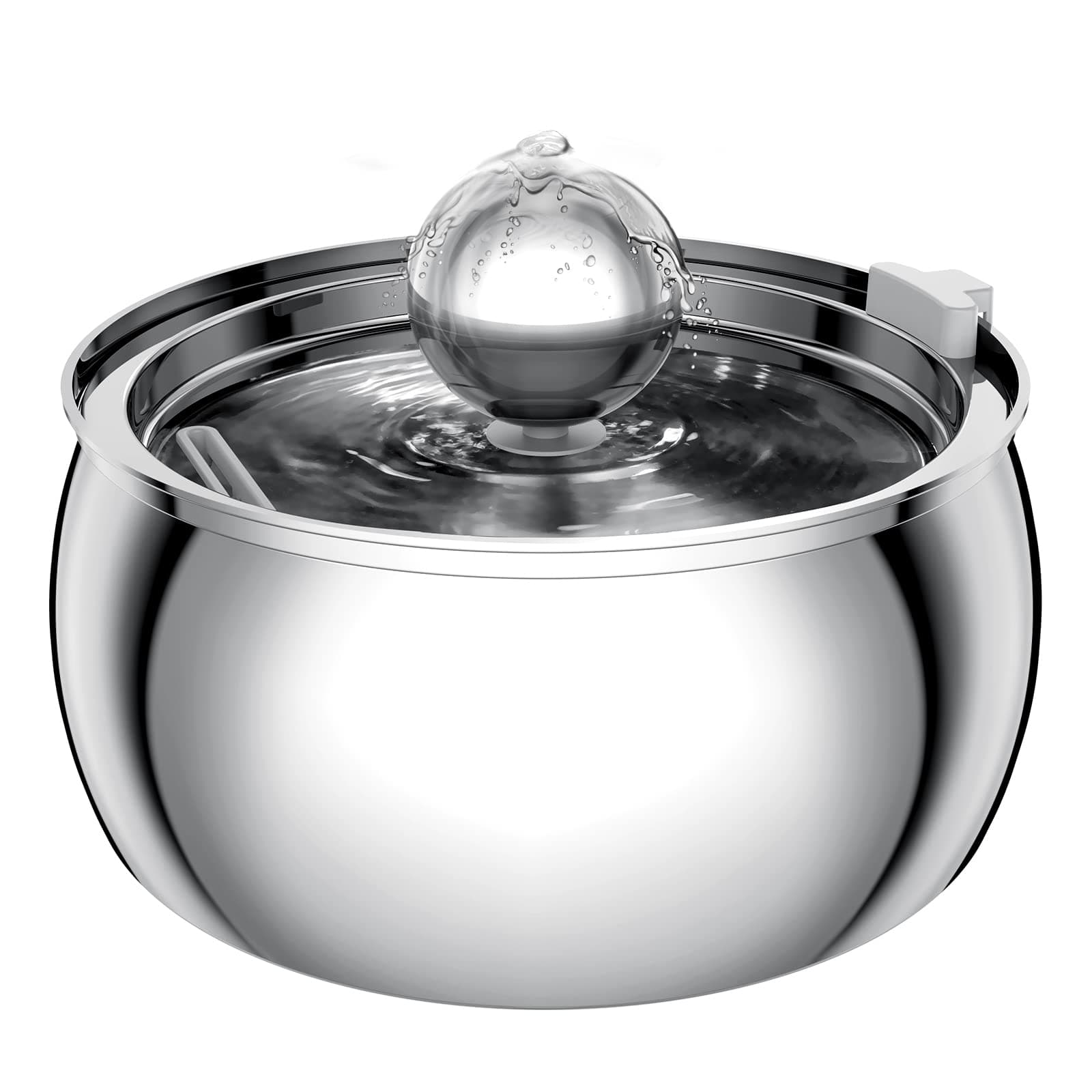 Dispensador Automático de Água para Pets, Fonte de Água para Gatos em Aço Inoxidável com Filtro de Água Corrente,