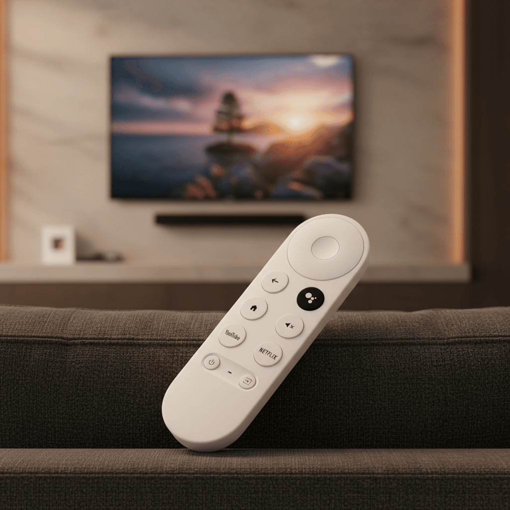 Controle Remoto Universal de Voz para Google Chromecast 4K Snow Smart TV Substituição G9N9N GA01920-US