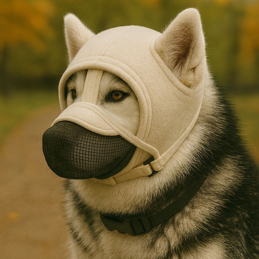 Focinheira para cães, antideslizante, evita ingestão acidental, resistente a mordidas, para passeios confortáveis, feita
