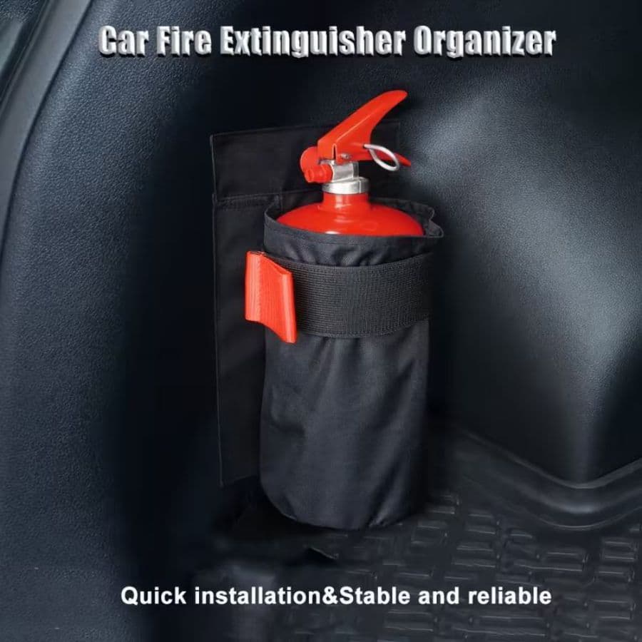 Bolsa De Armazenamento De Porta-Malas De Extintor De Incêndio De Carro Em Tecido Oxford E Suporte Organizador